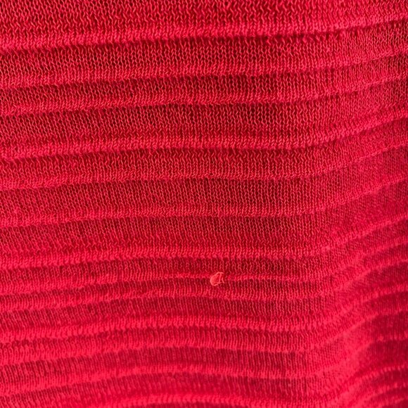 Chicos Sweater Womens 2 US Large Red Travelers Longline Cardigan Knit Stretch* - Picture 6 of 11